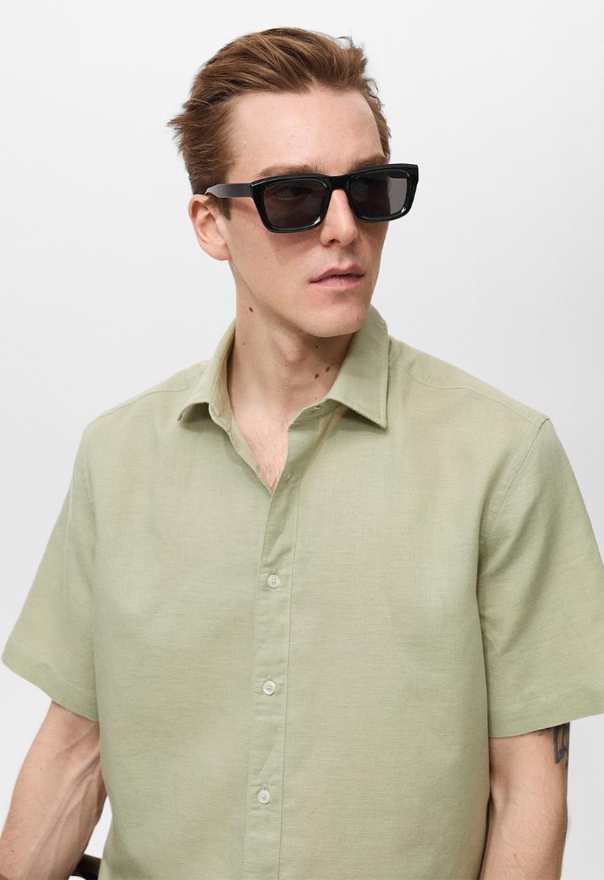 MANGO - Shirt ANTS - Light/Pastel Green