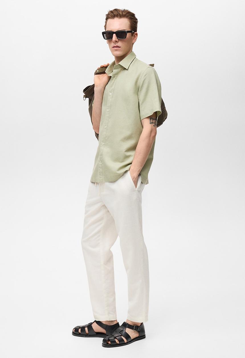 MANGO - Shirt ANTS - Light/Pastel Green
