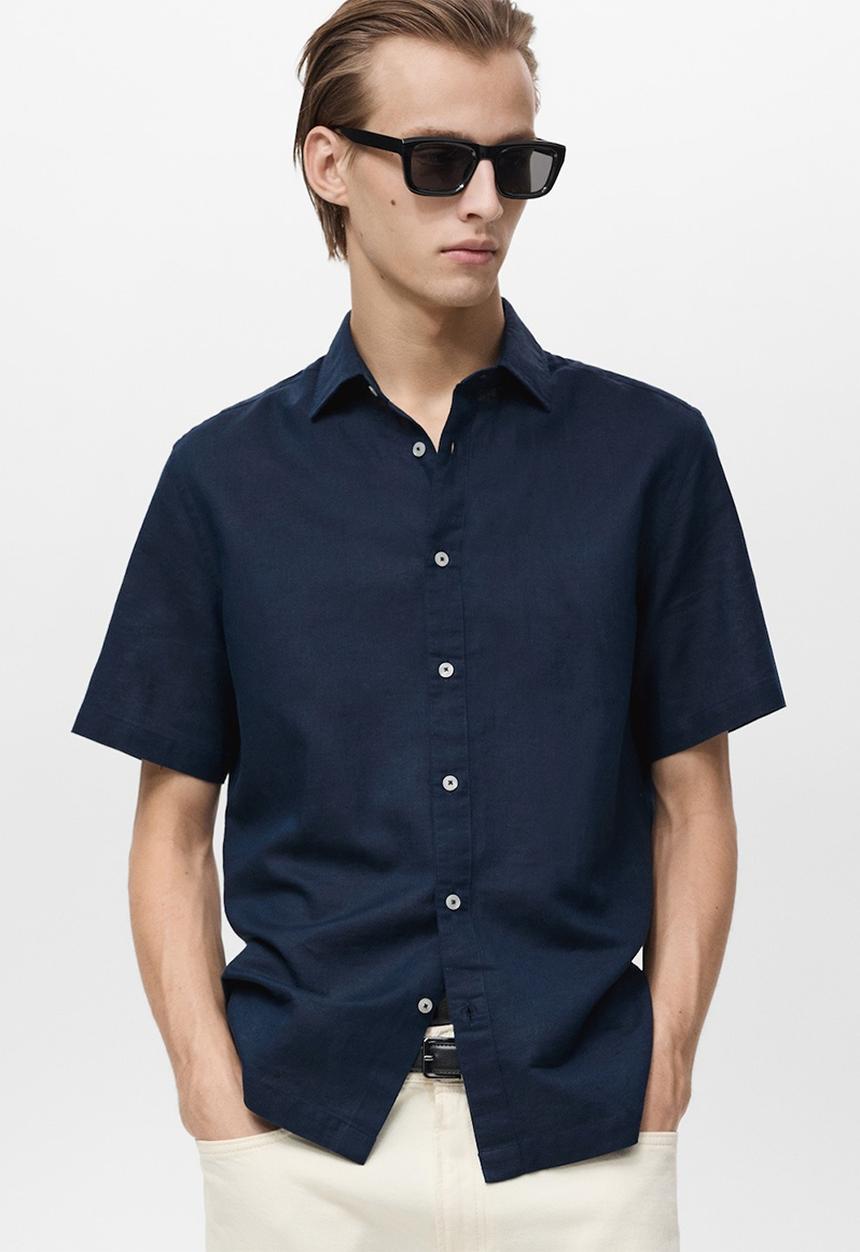 MANGO - Shirt ANTS - Navy