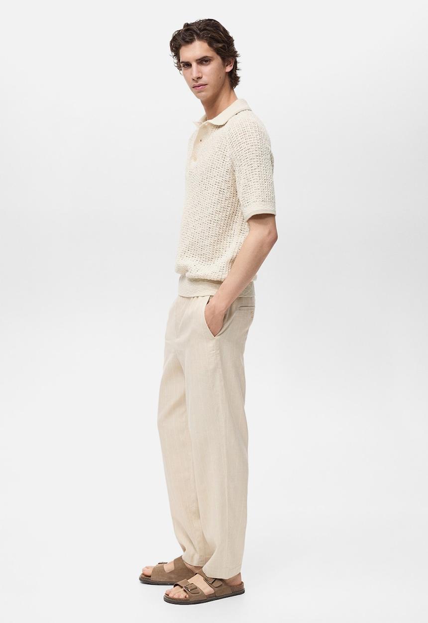 MANGO - Poloshirt ROCA - Light Beige