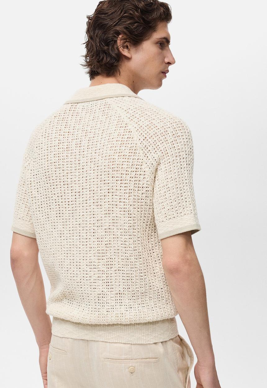 MANGO - Poloshirt ROCA - Light Beige