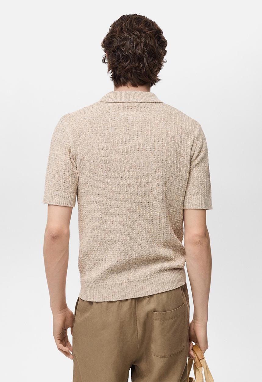MANGO - Poloshirt HONDARRA - Light Beige