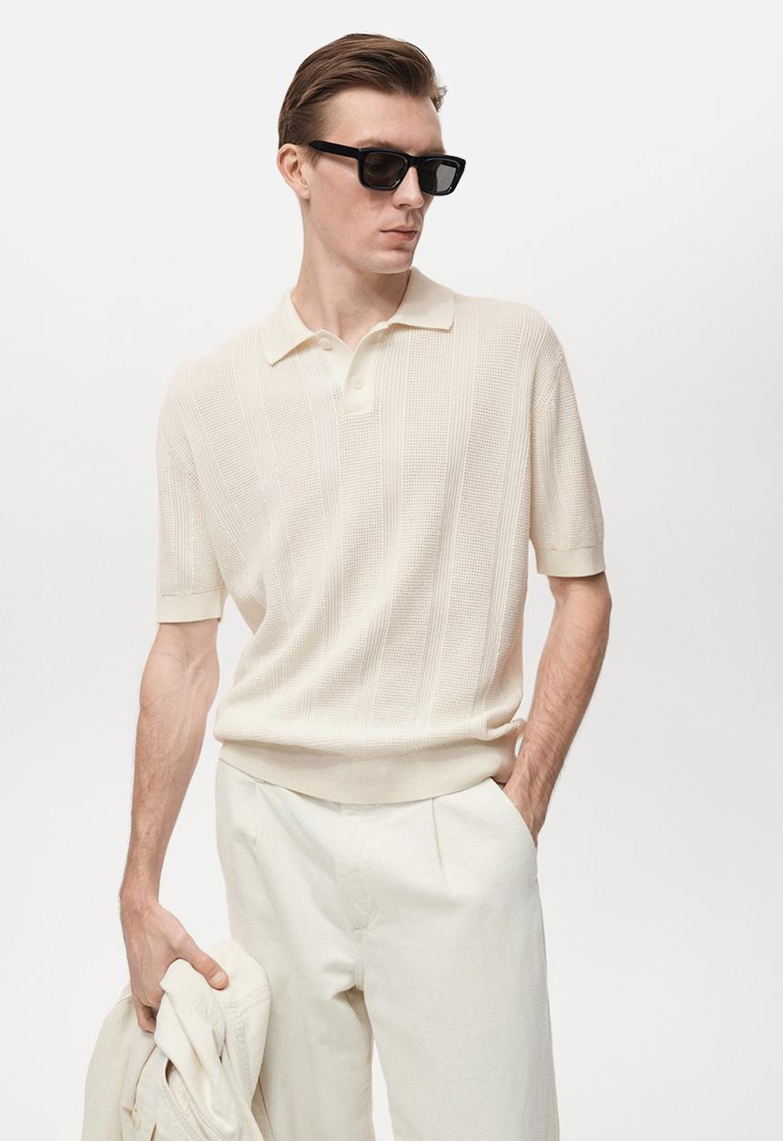 MANGO - Poloshirt GELAT - Light Beige