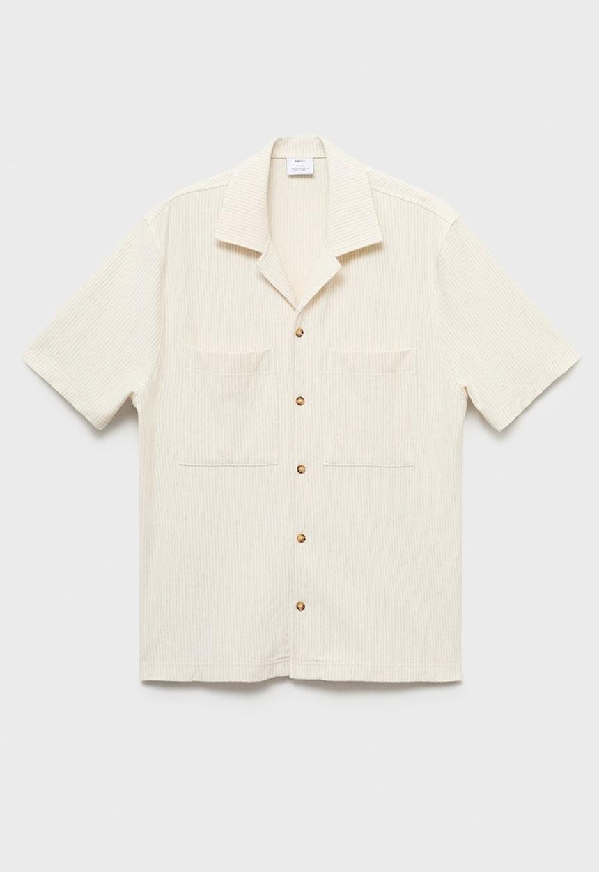 MANGO - Poloshirt MOYAC - Light Beige