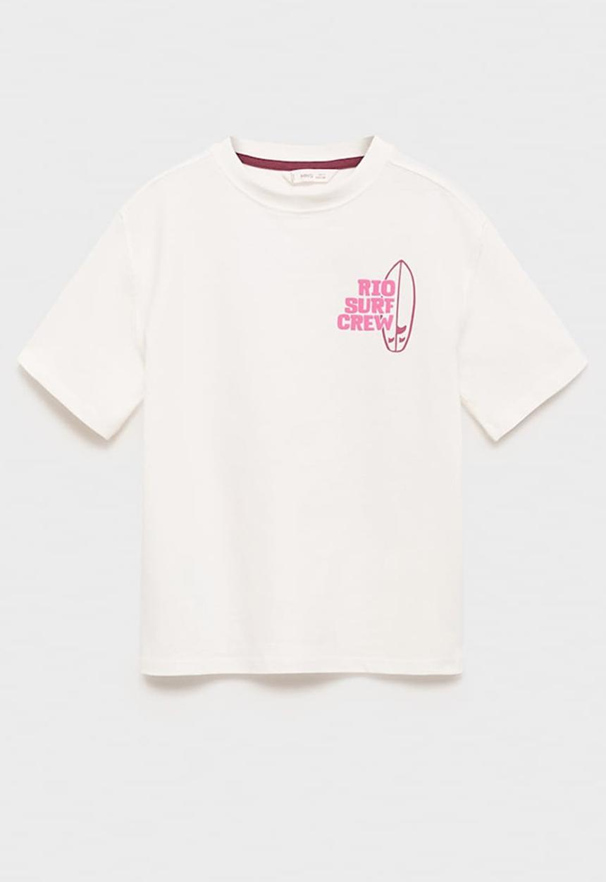 MANGO - T-Shirt Riocrew - Natural