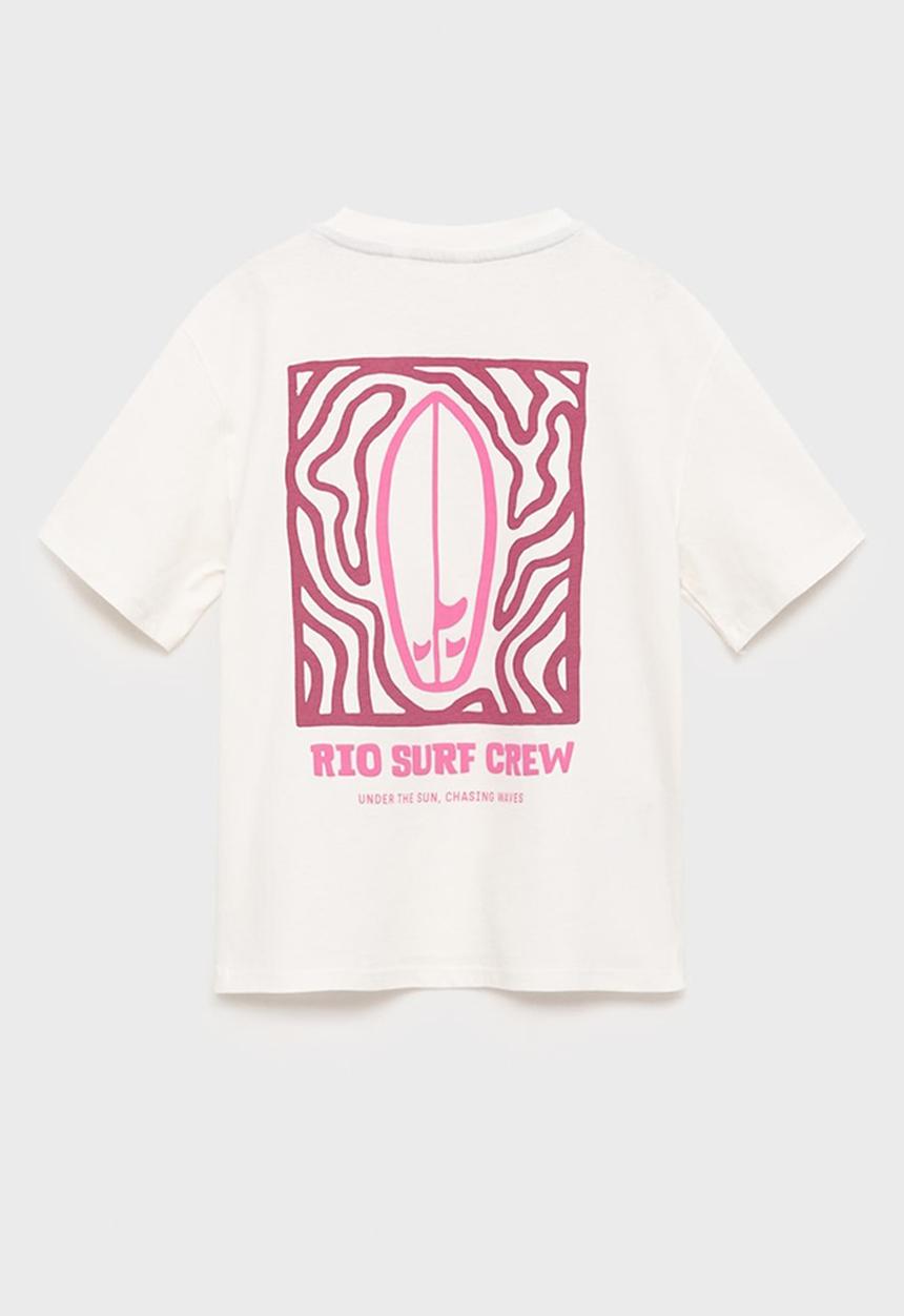 MANGO - T-Shirt Riocrew - Natural