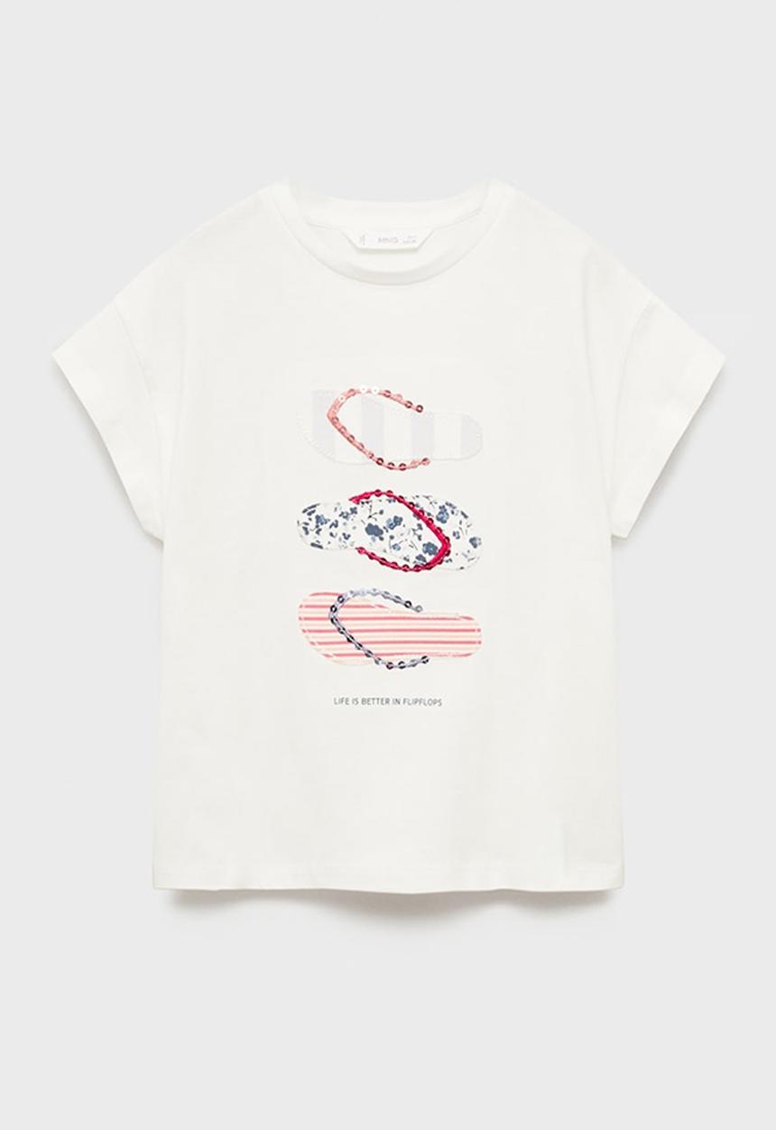 MANGO - T-shirt flipflop - natural