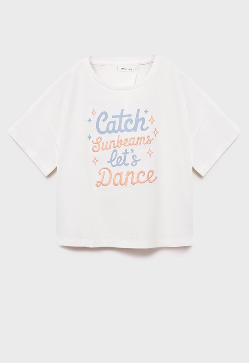 MANGO - T-shirt sunbeams - natural