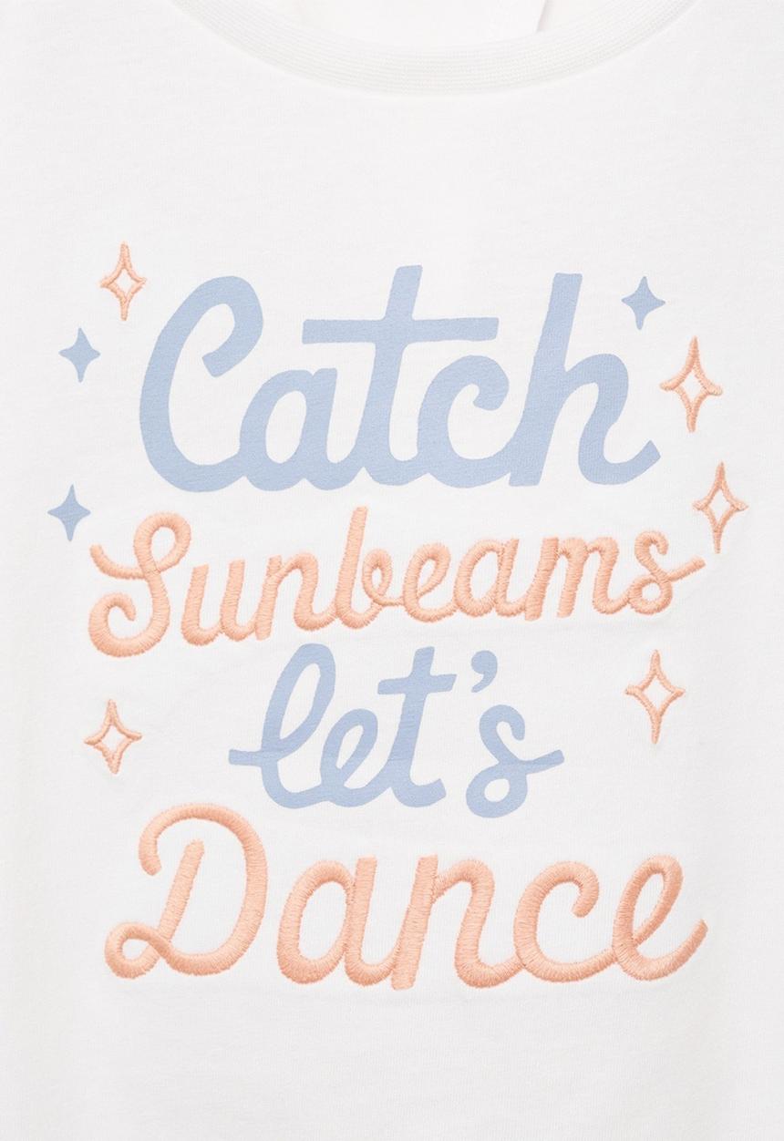 MANGO - T-shirt sunbeams - natural