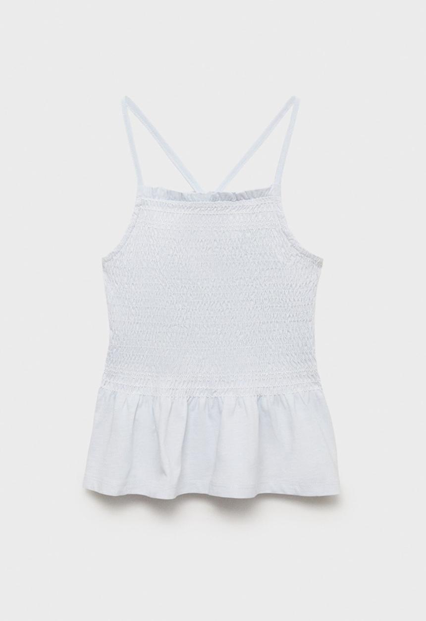 MANGO - T-shirt honey - light/pastel blue