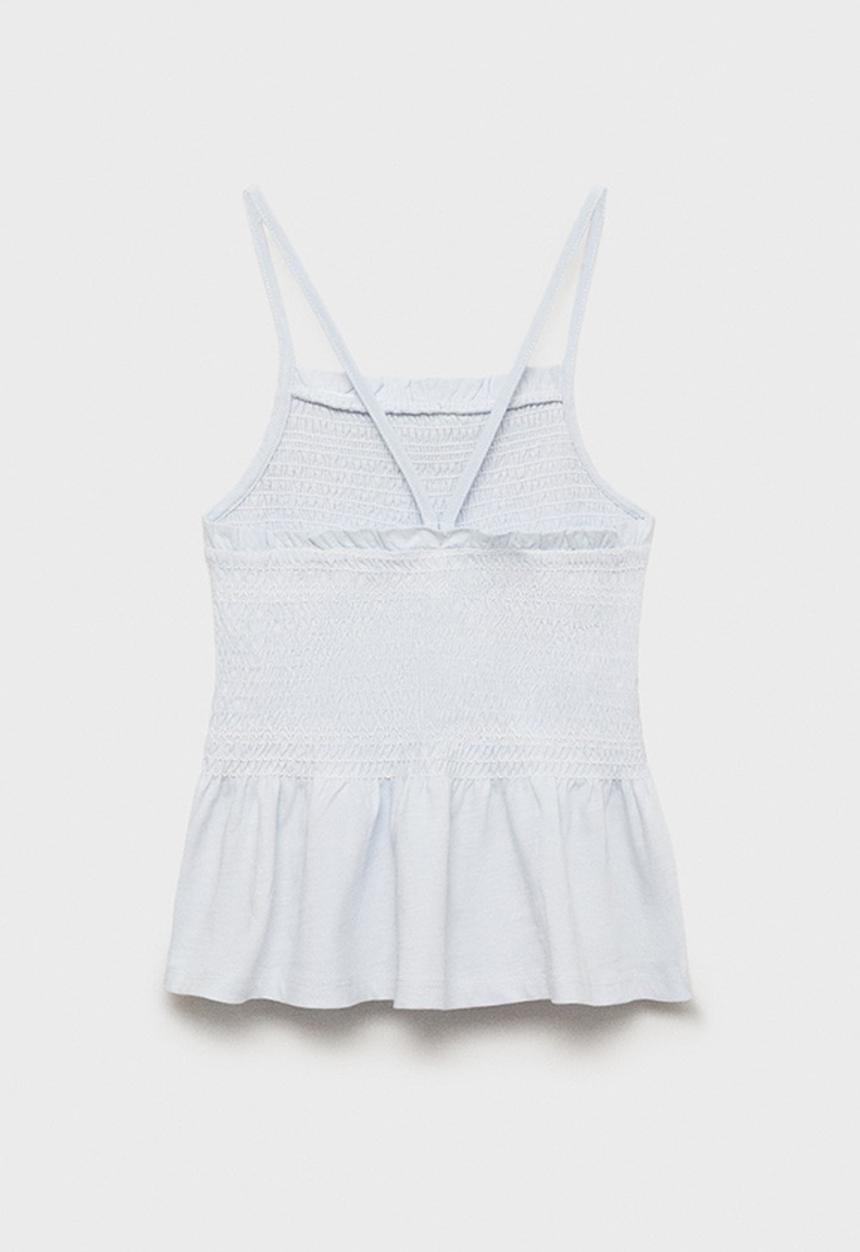 MANGO - T-shirt honey - light/pastel blue