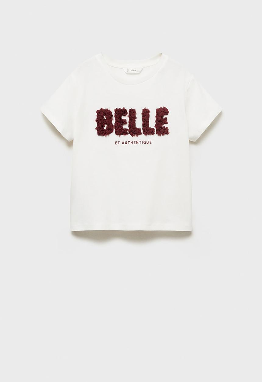 MANGO - T-shirt belle - natural