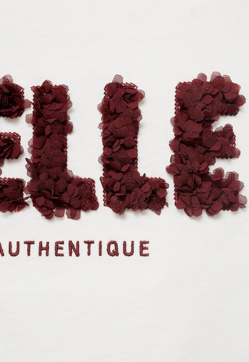 MANGO - T-shirt belle - natural