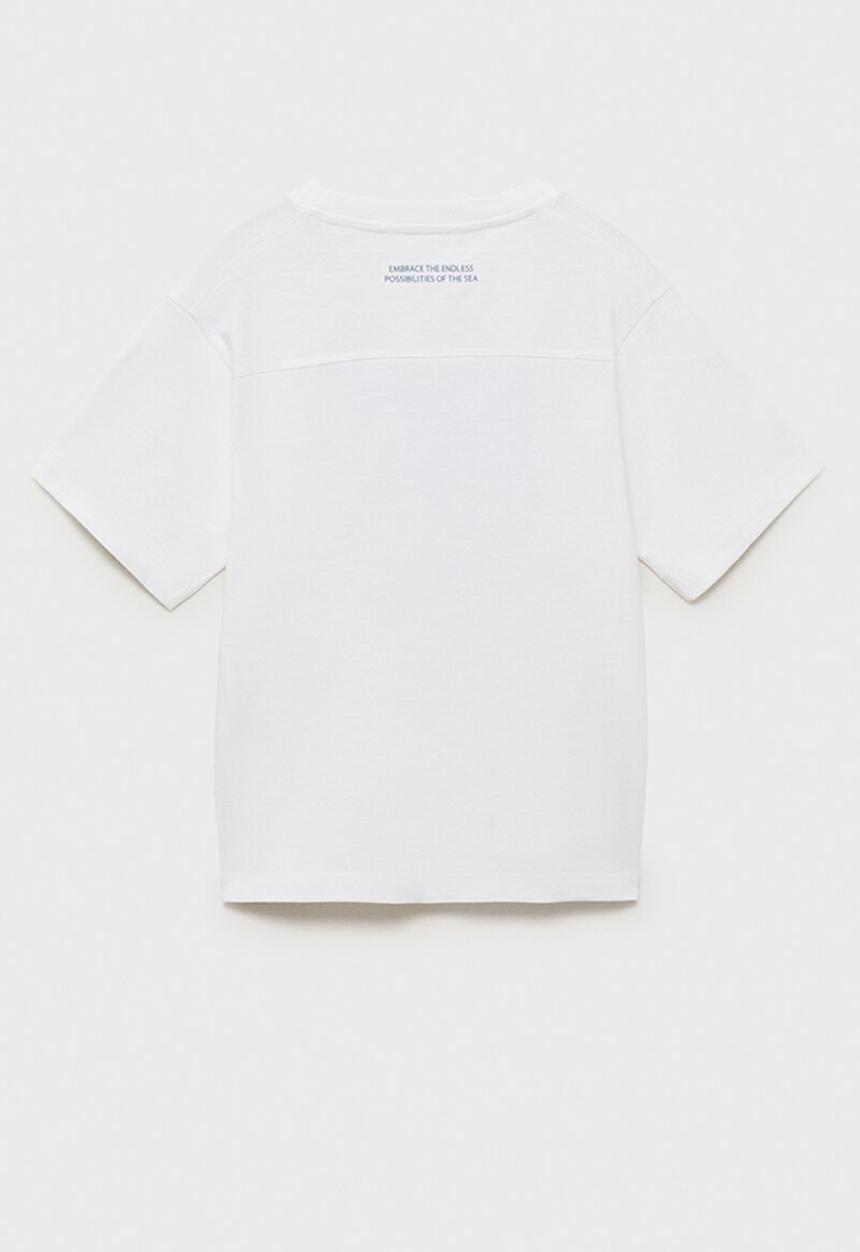 MANGO - T-shirt squares - natural
