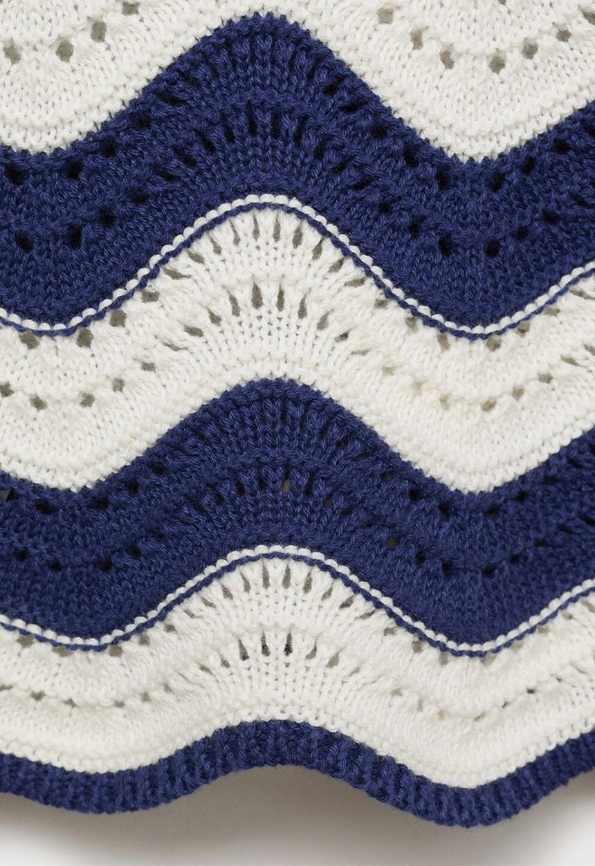 MANGO - Sweater hali - medium blue