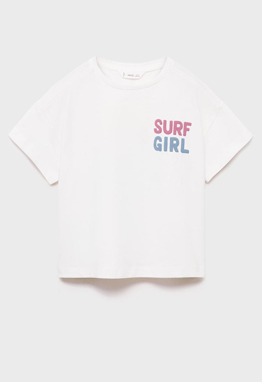 MANGO - T-shirt surf - natural
