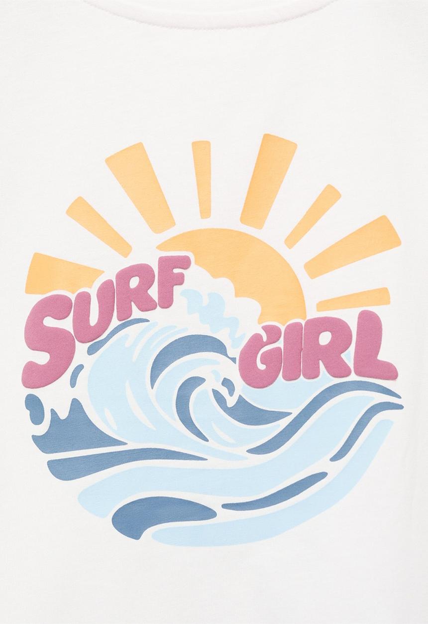MANGO - T-shirt surf - natural