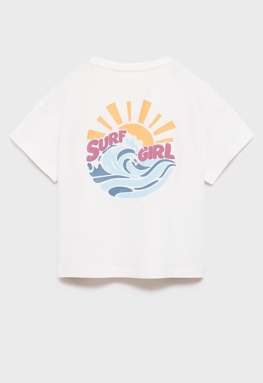 MANGO - T-shirt surf - natural