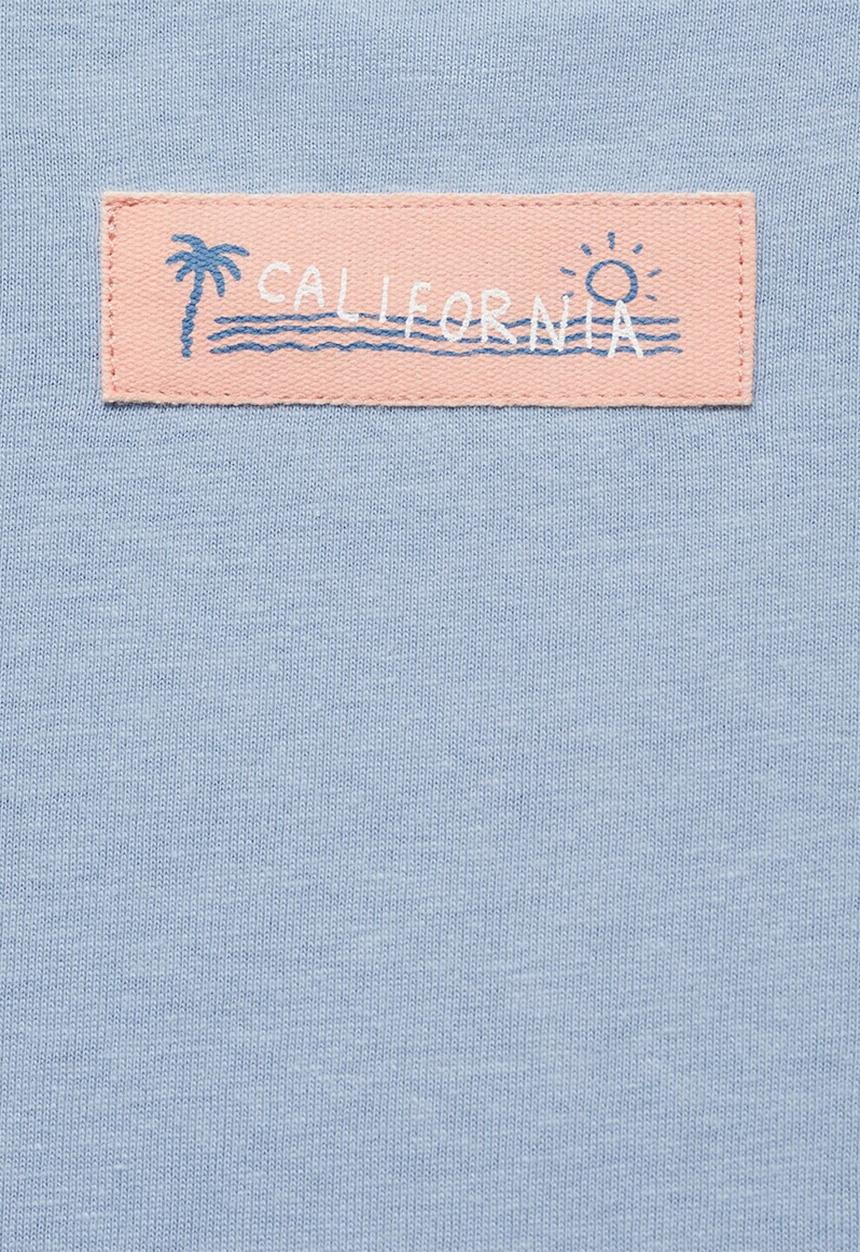 MANGO - T-shirt rustic - medium blue