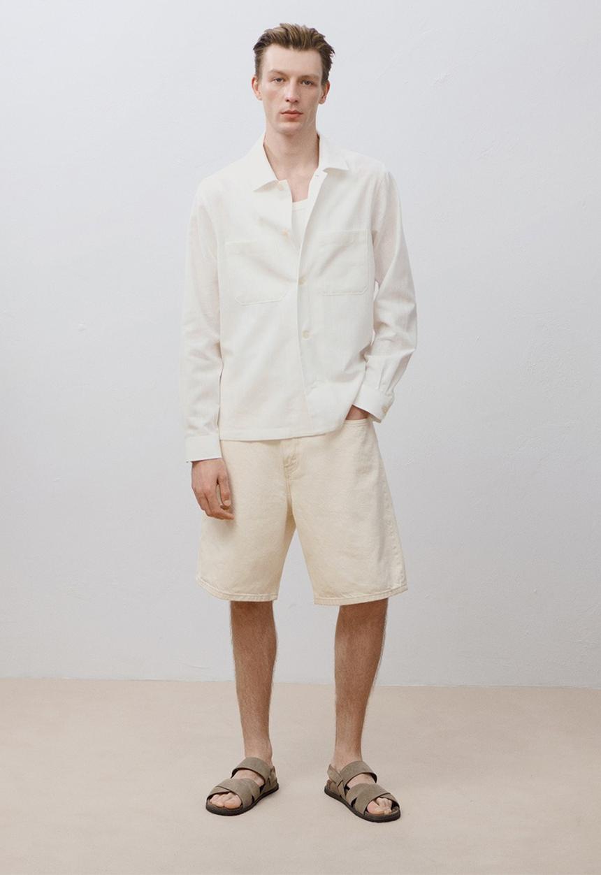 MANGO - Shirt IBIZA - Light Beige