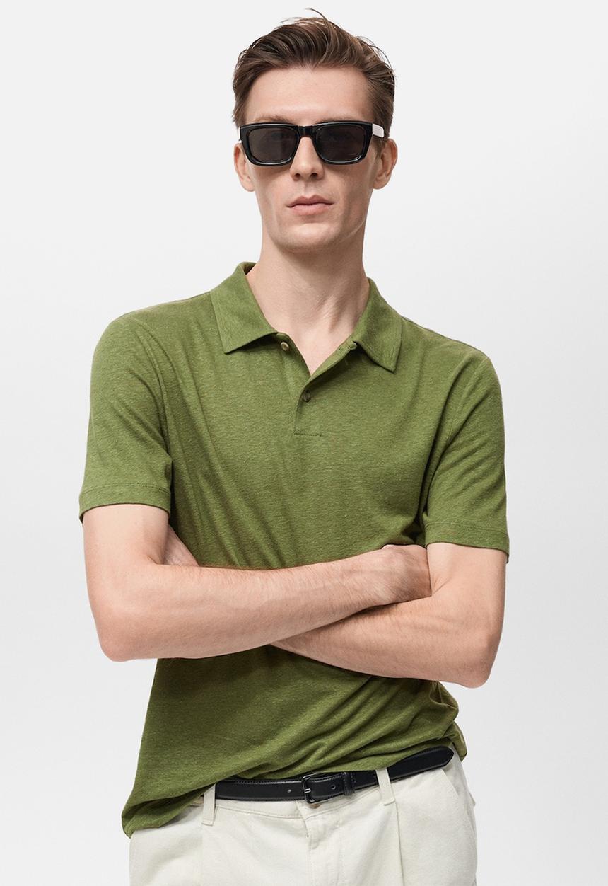 MANGO - Poloshirt AMBERES - Green