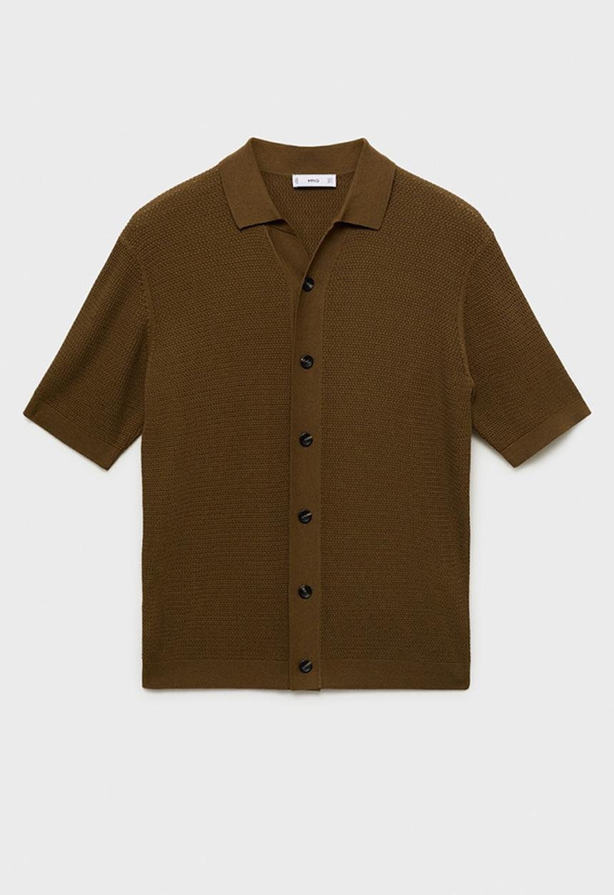 MANGO - Shirt BOMBAY - BROWN