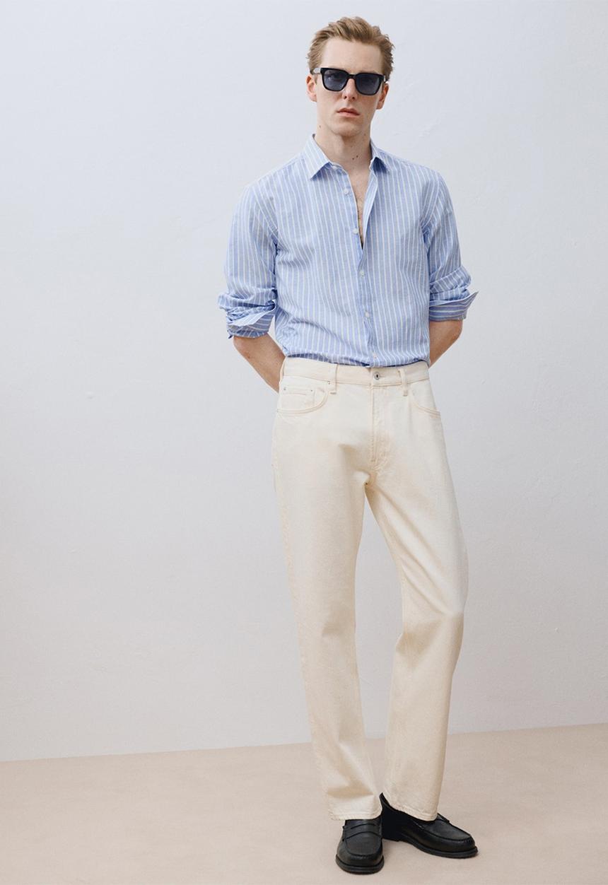 MANGO - Shirt EMMA1 - Medium Blue