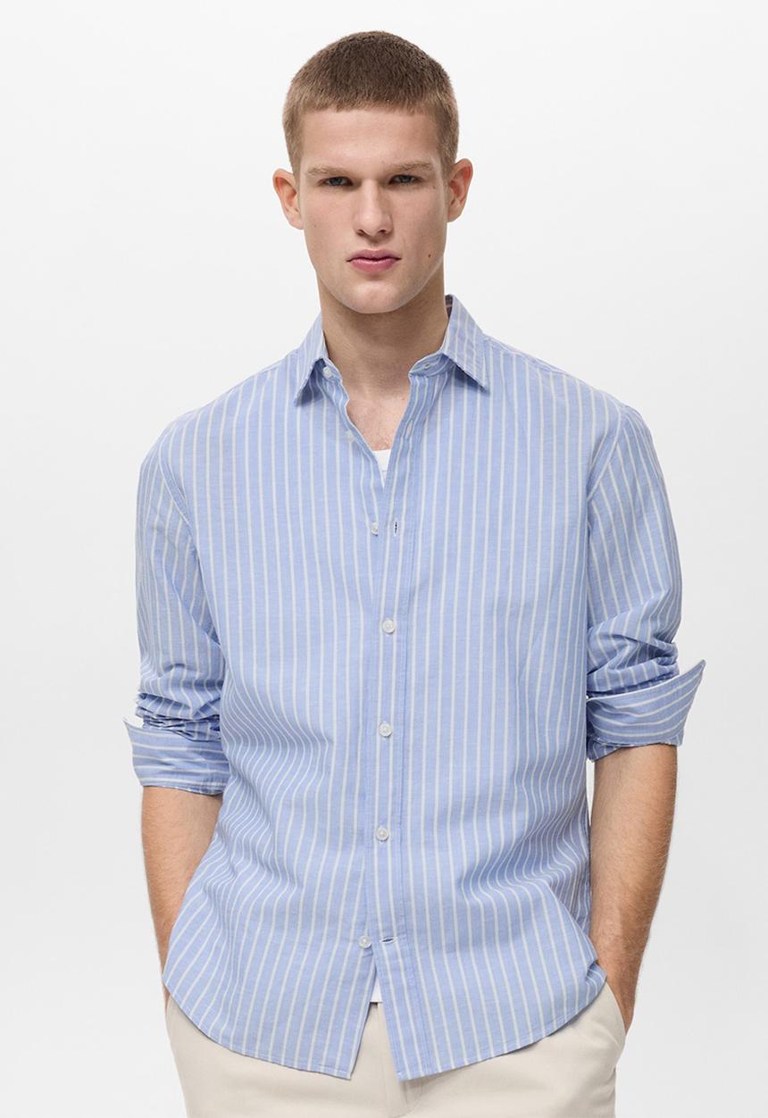 MANGO - Shirt EMMA1 - Medium Blue