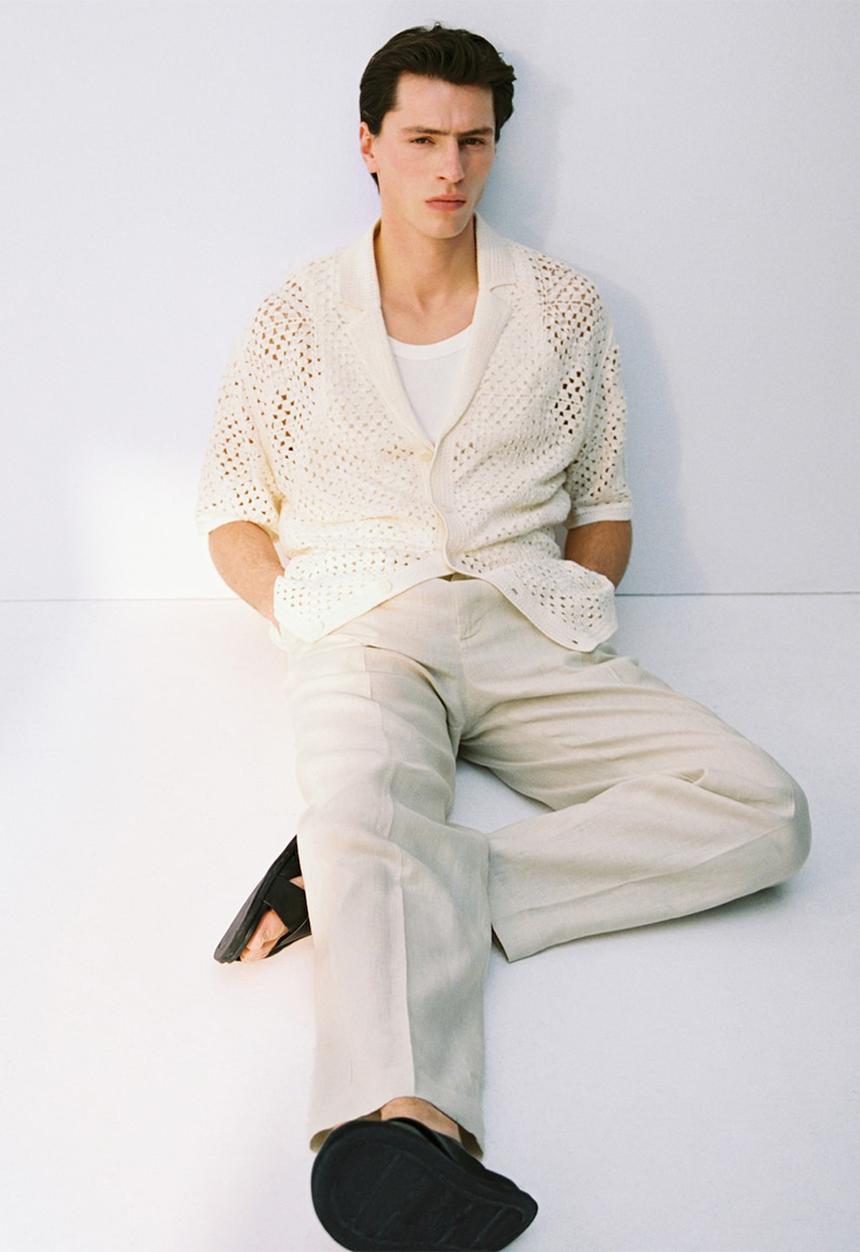 MANGO - Shirt CONCHA - Light Beige