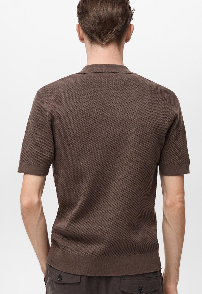 MANGO - Shirt CANARIO - Dark Brown
