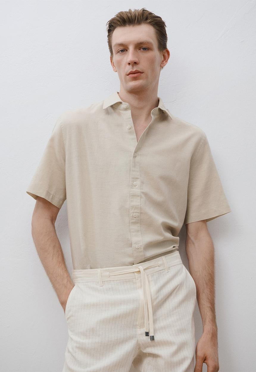 MANGO - Shirt ANTS - Light Beige