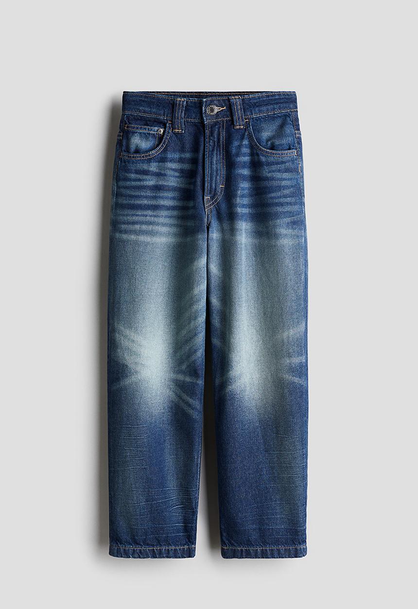 H&M - Baggy fit jeans - dark denim blue