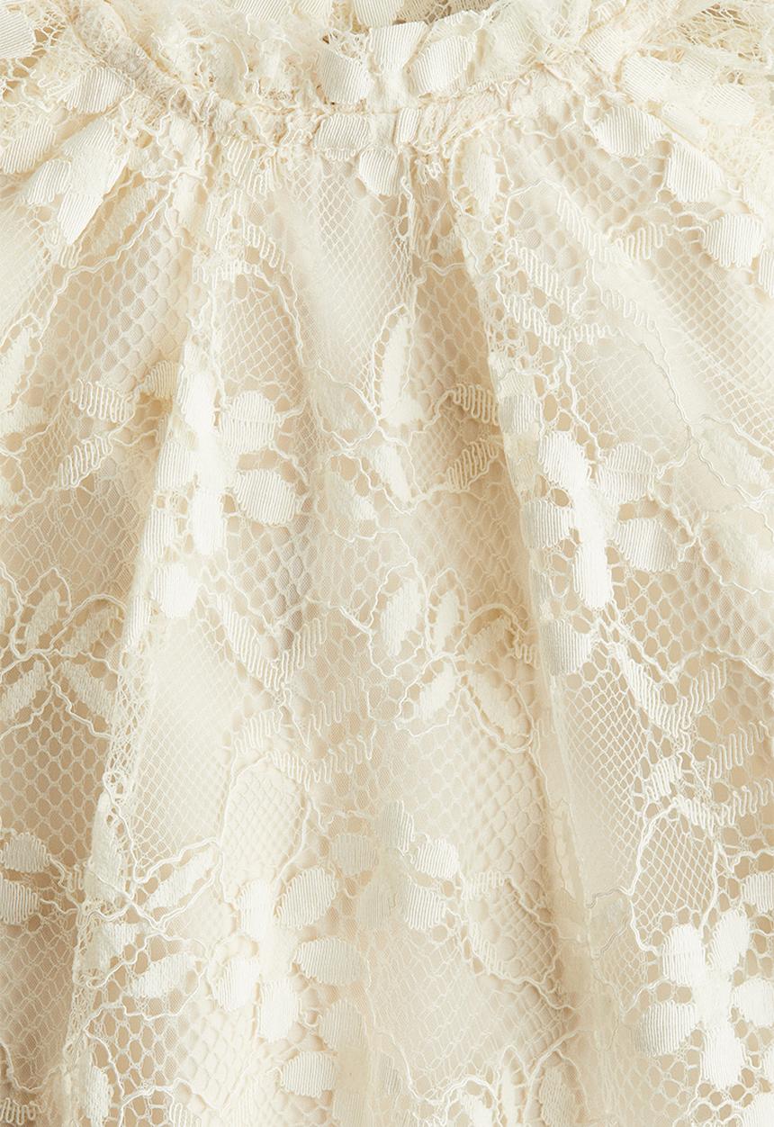 H&M - Lace blouse - cream