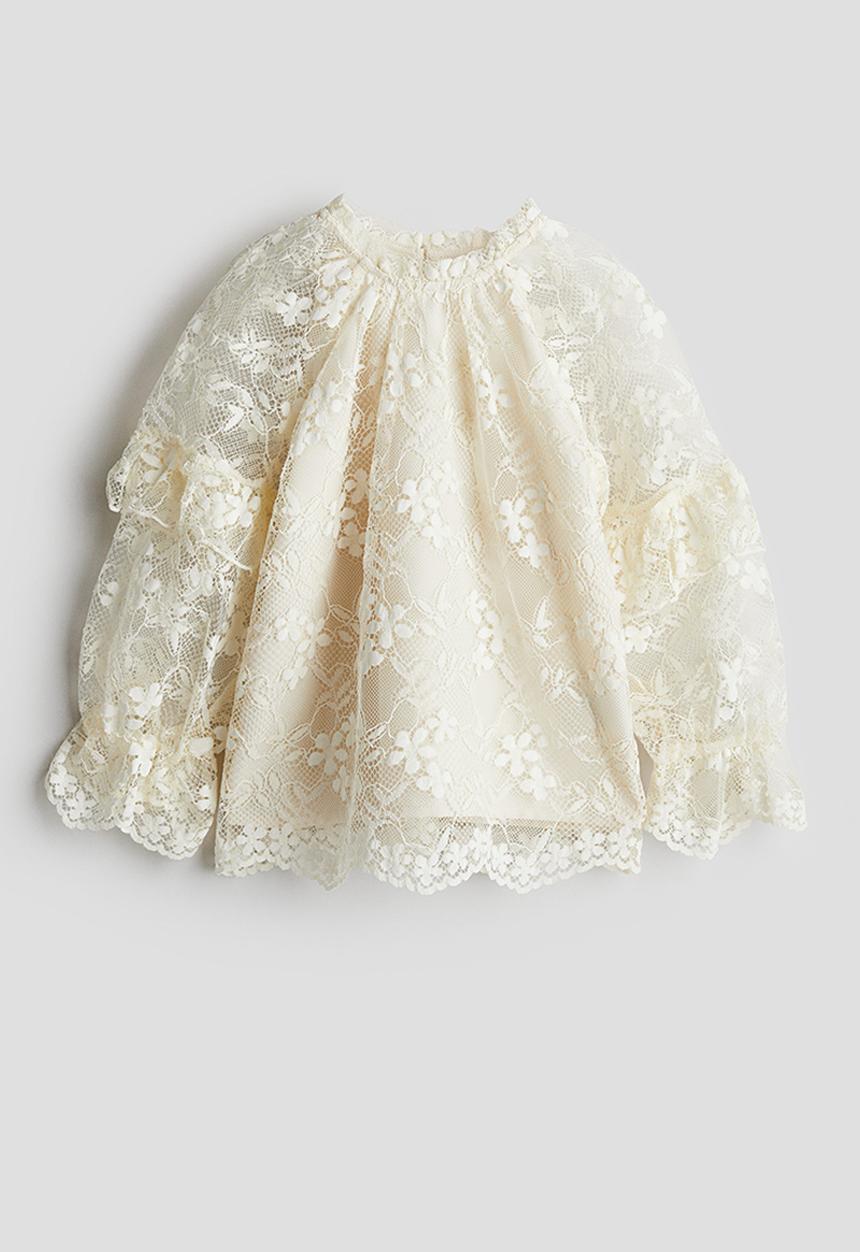 H&M - Lace blouse - cream