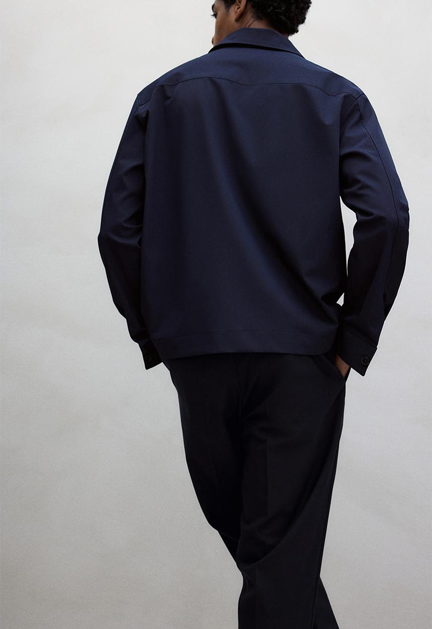 H&M - Relaxed fit tapered trousers - navy blue