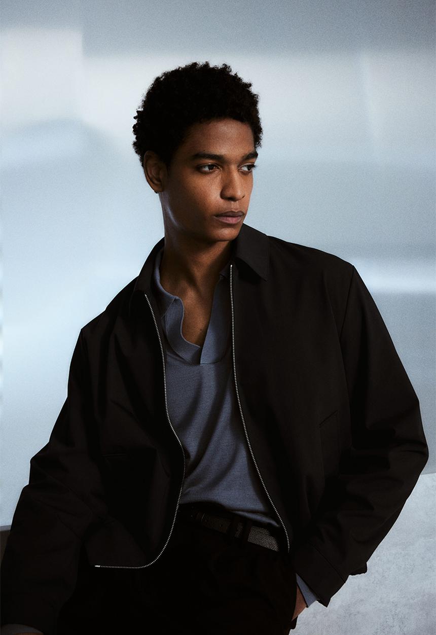 H&M - Regular fit twill jacket - black
