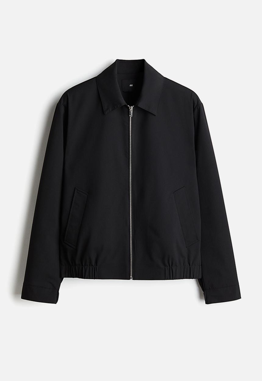 H&M - Regular fit twill jacket - black