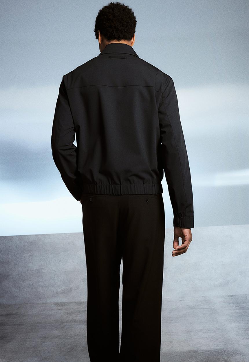 H&M - Regular fit twill jacket - black