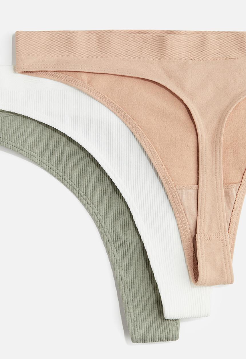 H&M - 5-Pack seamless thong briefs - multi