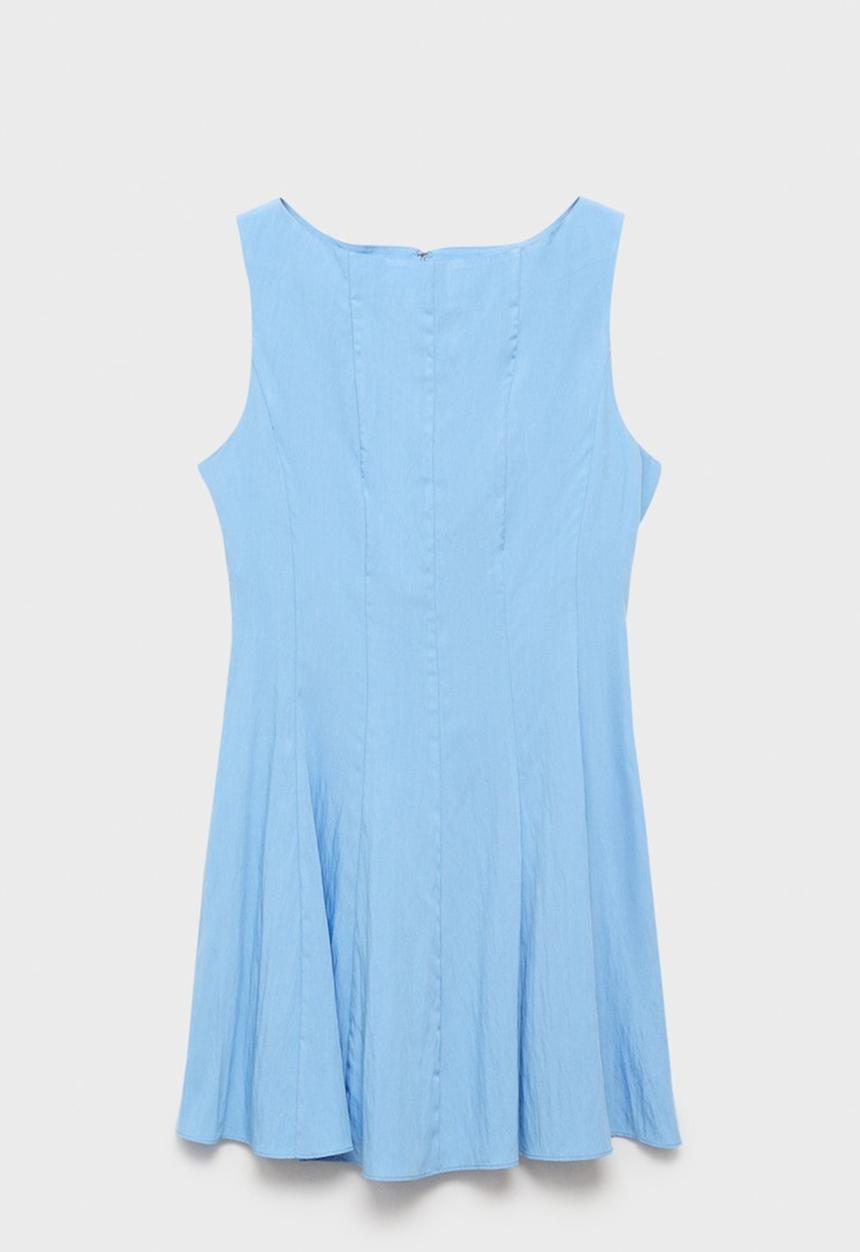 MANGO - Dress Terry - Medium Blue