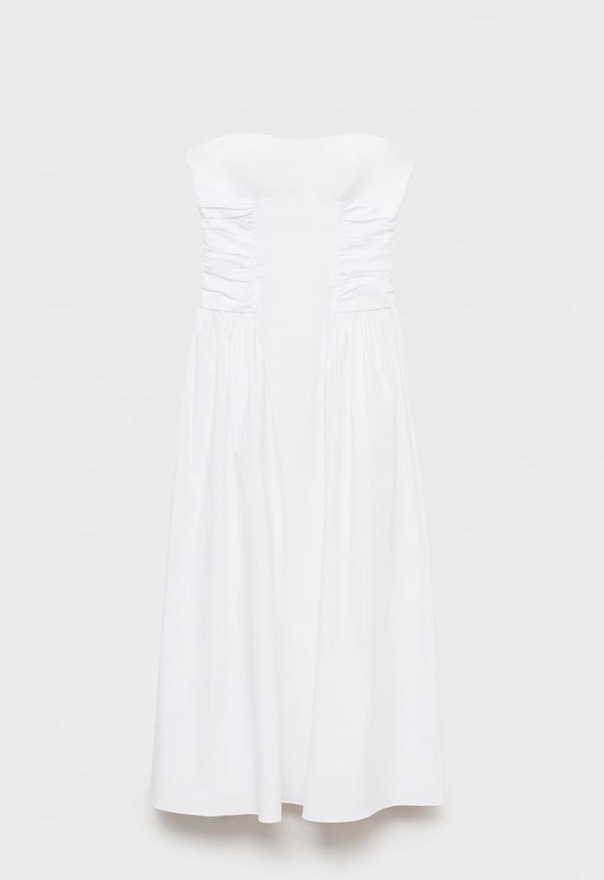 MANGO - Dress Wispa - White