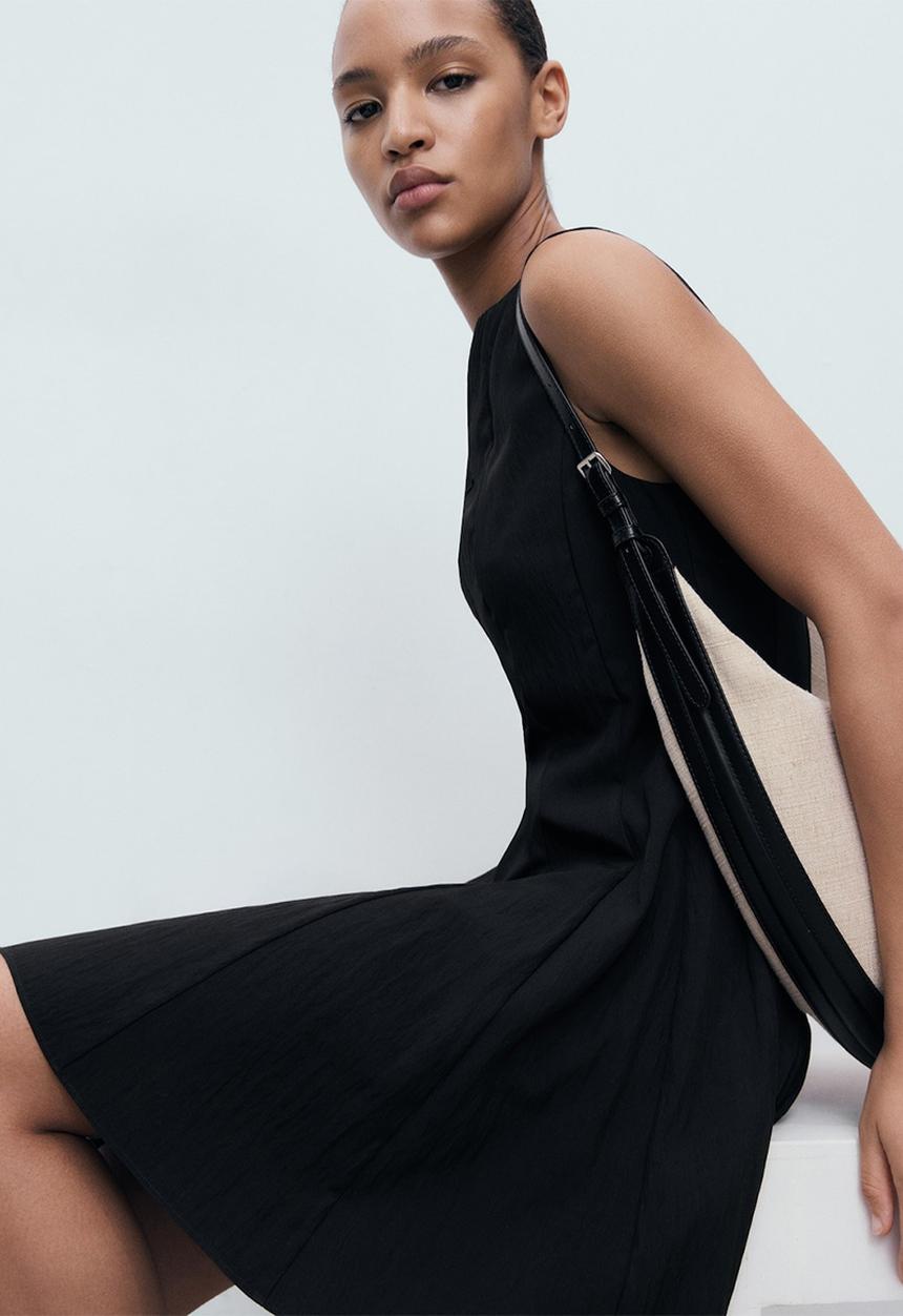 MANGO - Dress Terry - Black