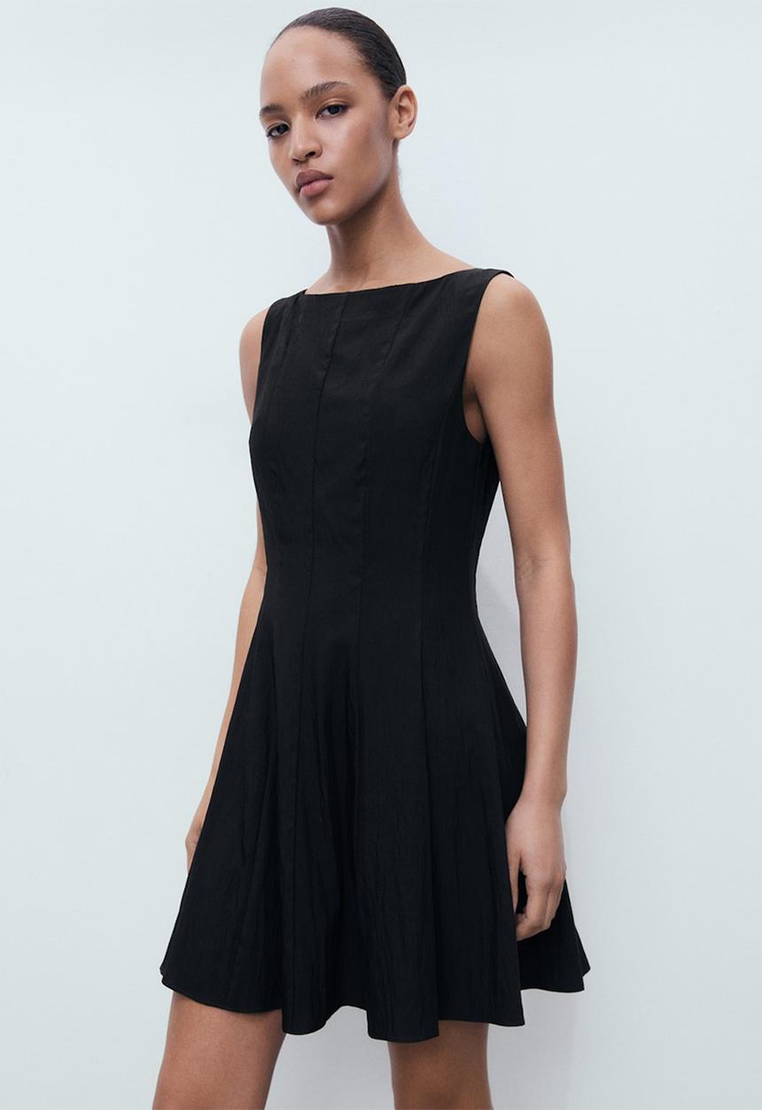 MANGO - Dress Terry - Black