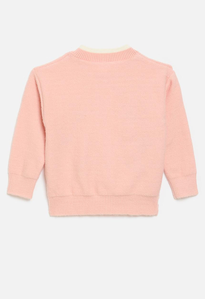 Pop Candy - Floral applique cardigan - pink