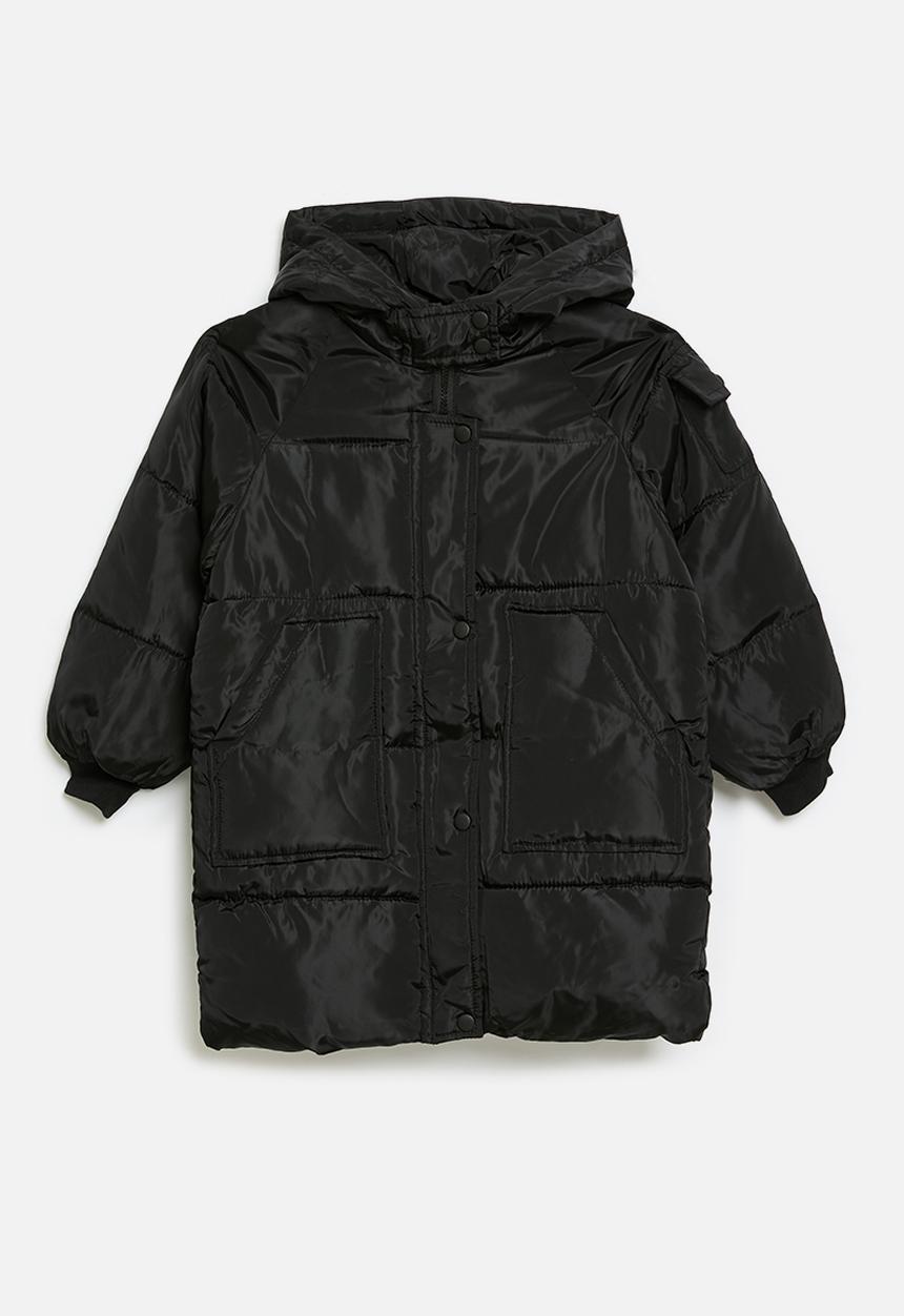 Pop Candy - Hooded puff jacket - black