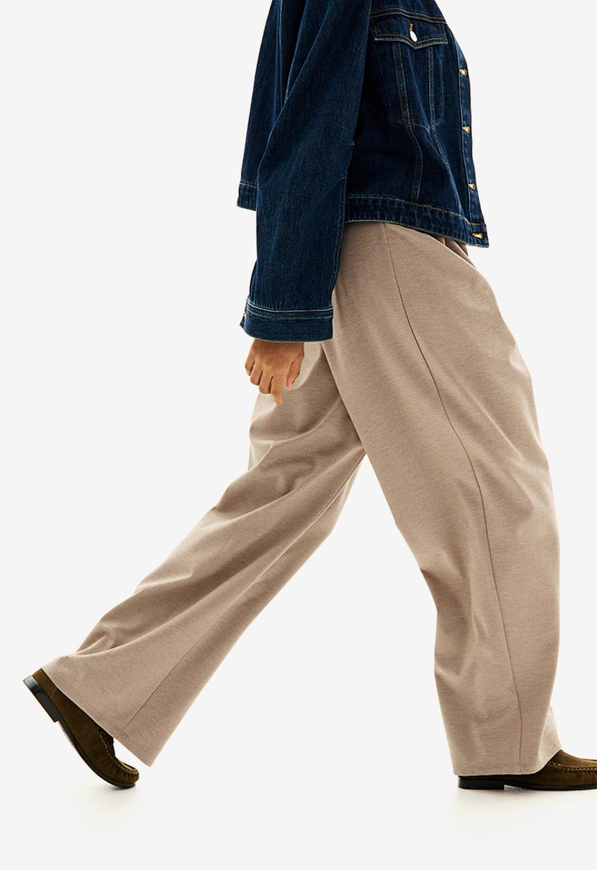 H&M - Tailored jersey trousers - beige