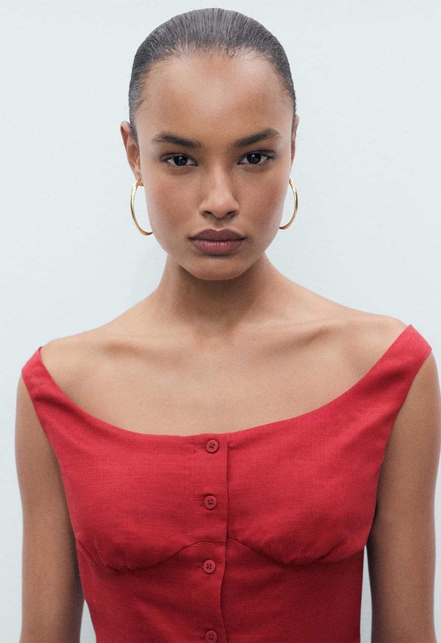 MANGO - Dress Bliss - Dark Orange