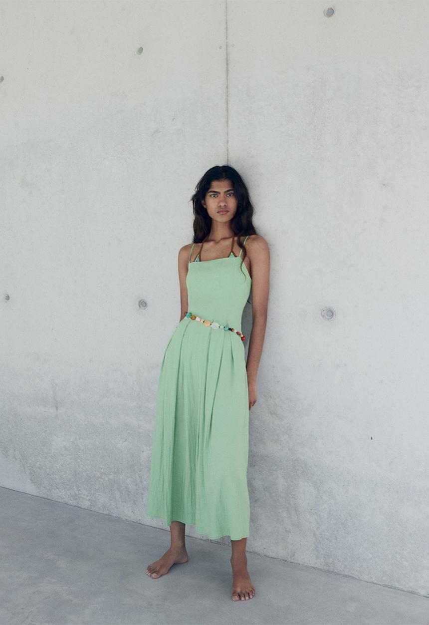 pastel green colour dress Country Style One shoulder Bridesmaid Dresses Long Pastel Bridesmaid Dresses  FS074