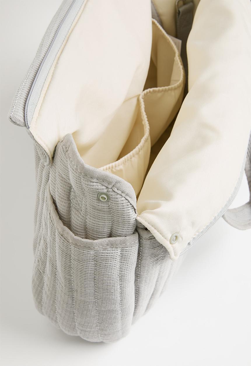 Pop Candy - Quilted nappy bag - grey