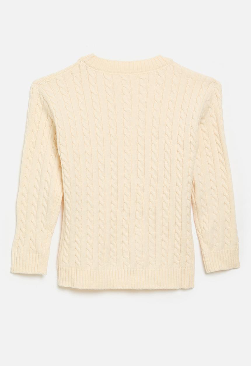 Pop Candy - Crew neck jersey-ecru